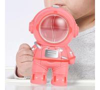 Astronaut Drinking Bottle, Astronaut Style Water Cooler Bottle, Mini Water Dispenser, With Strap Cup, For Kids Bedroom Desk School, 250ML, Pink