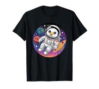 Astronaut Eagle in Space Simple Animals Galaxy T-Shirt