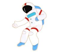 Astronaut Enamel Pins with Planet, Moon, Star, Galaxy, Rocket - Badge for Clothes & Bags, Klein, Non-precious metal