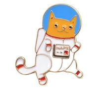 Astronaut Enamel Pins with Planet, Moon, Star, Galaxy, Rocket - Badge for Clothes & Bags, Klein, Non-precious metal