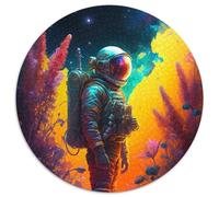 Astronaut Exploration JigsawPuzzle 1000 Pieces for Adults Cardboard Jigsaw Challenging Brain Teaser for Teenagers, Family Game Night Fun 67.5x67.5cm