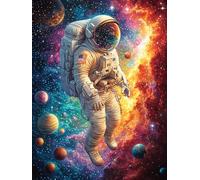 Astronaut Exploring A Cosmic Planet 300 Piece Jigsaw Puzzle for Adults Animal Plant Jigsaw Puzzle Lover Must Have Family Activity Colourful Design Ideal Birthday Present 300 PCS