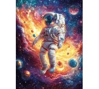Astronaut Exploring A Starry Galaxy 1000 Pieces Jigsaw Puzzles Science Fiction Magical Dream For Men Educational Decompression Adults Anxiety Memory Care Mothers Valentines Cardboard 100