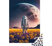 Astronaut Exploring Alien Planet 1000 Piece Jigsaw Puzzle Paper for Adults Surreal Landscape Focus Booster Home Gift 38x26cm/1000pcs