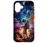 Astronaut Exploring Fantasy Galaxy Sci-Fi Space Travel Case for iPhone 16