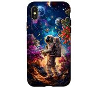 Astronaut Exploring Fantasy Galaxy Sci-Fi Space Travel Case for iPhone X/XS
