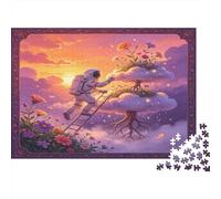 Astronaut Fantasy Cloud Scene 1000 Piece Jigsaw Puzzle Paper For Adults Relaxing Focus Home Decor Family Interactive Gift 70x50cm/1000pcs