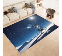 Astronaut Fantasy Rugs Living Room universe galaxy Vintage Floor Soft Flannel Area Rugs For Teenage Child Boy, Shaggy Carpet for Kids Playroom Nursery Living Room (60x90cm)