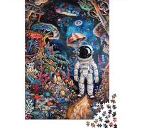 Astronaut Fantasy Universe 1000 Piece Jigsaw Puzzle Paper Puzzle Game for Adults Cosmic Dream Scene Focus Booster Home Decor 52x38cm/1000pcs