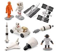 Astronaut Figures Toys Set, Outer Space Miniature | Astronaut Figurines Cake Topper, Toys Desktop Decoration For Boys And Girls