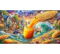Astronaut-Floating-Amidst-Fantasy-Worlds 1000 Piece Jigsaw Puzzle for Adults - Recycled Cardboard - Decoration 75x50cm/1000pcs