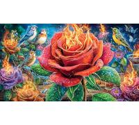 Astronaut-floating-among-sunflowers 1000 Pieces Jigsaw Puzzle for Adults Challenging Puzzle Games 100% Recycled Cardboard 38x26cm/1000pcs