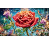 Astronaut-floating-among-sunflowers 1000Pc Jigsaw Puzzle Old Kids Birthday Presents Classic Educational Games 38x52cm/1000pcs