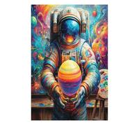 Astronaut Floats In Space 1000 Piece Jigsaw Puzzle for Adults Space Universe Date Night Activity Couple Bonding Beautiful Design Ideal Anniversary Present 1000 PCS