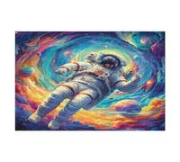 Astronaut Floats In Space 1000 Piece Jigsaw Puzzle for Adults Space Universe Jigsaw Puzzle Enthusiast Gift Family Activity Colourful Challenging Design Home Wall Decor 1000 PCS