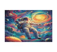Astronaut Floats In Space 1000 Piece Jigsaw Puzzle for Adults Space Universe Jigsaw Puzzle Enthusiast Gift Family Activity Colourful Challenging Design Home Wall Decor 1000 PCS