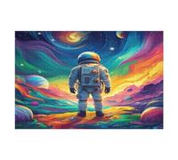 Astronaut Floats In Space 1000 Pieces Jigsaw Puzzles Space Universe For Men Educational Decompression Adults Anxiety Memory Care Mothers Valentines Gift Eco Friendly Material 1000 PCS