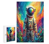 Astronaut Floats In Space 1000Pc Jigsaw Puzzles All Ages Space Universe Jigsaws Neighborhood Get-Together Family Game Whimsical Design 1000 PCS
