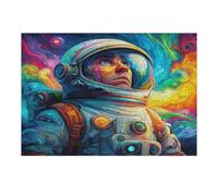 Astronaut Floats In Space 300 Piece Jigsaw Puzzle for Adults Space Universe Snow Day Activity Indoor Fun No Dust Pieces Great Gift for Neighbors 300 PCS