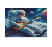 Astronaut Floats In Space 300 Piece Jigsaw Puzzle for All Ages Space Universe New Year Gift Idea Fresh Start Print Stress Relief Home Decor 300 PCS
