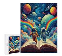Astronaut Floats In Space 500Pc Jigsaw Puzzles All Ages Space Universe Jigsaws Neighborhood Get-Together Family Game Whimsical Design 500 PCS