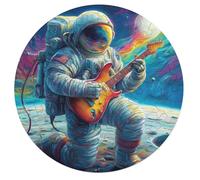 Astronaut Floats In Space 68 Piece Circular Puzzle Space Universe Animal Shape Premium Quality Stress Relief Brainteaser for Adults & Kids Home Decor Educational Game 68 PCS