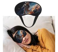Astronaut Flying in Space Sleep Mask for Women Men Blackout Eye Masks for Sleeping Blindfold Sleep Mask Side Sleeper Eye Cover for Meditation Light Blocking Travel Essentials