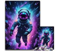 Astronaut Flying Jigsaw Puzzles 1000 Pieces for Adults Puzzles for Adults HighDifficulty Brain Teaser for Teenagers 1000 PCS(38x26cm)