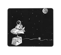 Astronaut Galaxy Enhanced Control Mouse Pad with Lock Stitch Edge Large Thick Non-Slip Desk Mat for Office Task