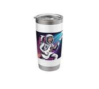 Astronaut Galaxy Playing Guitar Rock Roll Space Astronaut Stainless Steel Insulated Tumbler