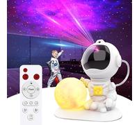 Astronaut Galaxy Projector, 3 in 1 Star Projector with Remote and Timer, 33 Light Effects, 3.5 inch Moon Lamp LED Night Light for Kids Room, Home Decor, Gifts for Girls Boys Kids Teens Birthdays
