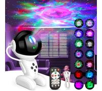 Astronaut Galaxy Projector, Astronaut Space Projectors, USB Powered 360° Adjustable Star Projectors with Remote Control, Best Gifts for Christmas, Birthdays, Valentine's Day, Kids Bedroom (C)