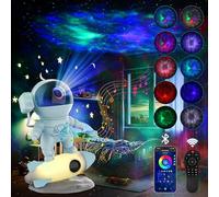 Astronaut Galaxy Projector for Bedroom, Star Projector Galaxy Light with App & Remote Control, White Noises, Bluetooth Speaker, Rocket Night Light for Kids, Ceiling, Gifts, Room Decor