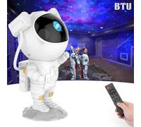 Astronaut Galaxy Projector Night Light | Cute Astronaut Design with Adjustable Head | Starry Sky Lamp for Kids Room & Gifts