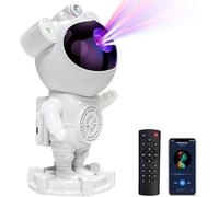 Astronaut Galaxy Projector-Star Projector,Bluetooth Speaker,White Noise, Star and Moon Galaxy Lights for Bedroom with Timer and Remote, Nebula Night Light 360° Adjustable, Starry Space Ceiling Lamp
