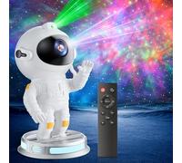 Astronaut Galaxy Projector, Star Projector Light with 8 Nebula Modes, 360° Adjustable Projection Lamp, Remote & Timer Starry Sky Light, Cute Night Light for Bedroom, Space Gift for Kids Adult