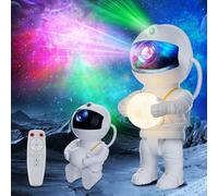 Astronaut Galaxy Projector, Star Projector Light with 8 Nebula Modes, 360° Adjustable Projection Lamp, Remote & Timer Starry Sky Lamp, Cute Moon Night Light for Bedroom, Space Gift for Kids Adult