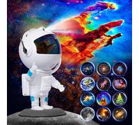 Astronaut Galaxy Projector, Star Projector with 12 Space Films, Galaxy Projector for Bedroom with Timer, Planetarium Projector Night Light Ceiling Nebula for Kids Adults Gift Living Game Room Decor