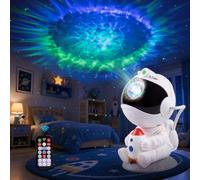 Astronaut Galaxy Star Projector, 16 Lighting Effects Galaxy Night Light | 0.5-4H Timer, 360°Adjustable Nebula Speed & Pause, Star Breath Mode, Dimmable, USB-C Spaceman Projector for Kids