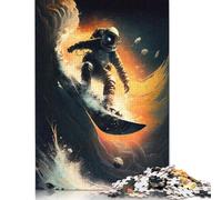 Astronaut Galaxy Surfing Puzzle for Adults And Teenagers 1000 Pieces Paper Puzzles for Adults Puzzles for Teenagers Age 12 Years Up 1000pcs (38x26cm)