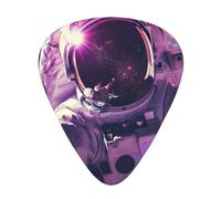 Astronaut Galaxy Trippy - Guitar Picks-12 Pack Includes Thin, Medium & Heavy Gauges, Best Gift for Guitar Lovers