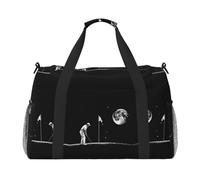 Astronaut Galaxy Trippy Print Womens Sports Bags Travel Bag -Duffel Bags for Men,Small Medium Weekender Overnight Bags for Women,Sport Gym Bag