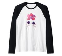 Astronaut Galaxy Walker Floating Through Space Design Raglan Baseball Tee