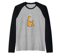 Astronaut Giraffe Spaceman or Aeroman Raglan Baseball Tee