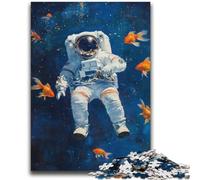 Astronaut Goldfish Jigsaw Puzzles for Adults 2000 Piece Puzzle,Challenging To Complete But Fun And Humorous Birthday Present,Gifts,Wall Art (70X100cm)