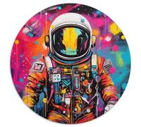 Astronaut Graffiti Puzzles for Adults 1000 Pieces Puzzle Gifts DIY Decoration,Brain Challenge,for Adult,Family, 67.5x67.5cm
