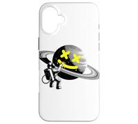 Astronaut Graffiti Saturn Spaceman Science Space Case for iPhone 16 Plus