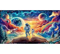 Astronaut holding a melting planet in space 1000 Piece Adult Jigsaws - Recycled Paper Great Gift Idea Wall Decoration & Activity 75x50/1000pcs