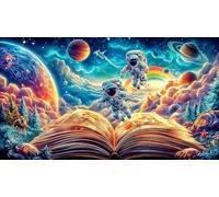 Astronaut holding a melting planet in space 1000 Pieces Adult Jigsaw Puzzle - Challenging Educational Game Decompression for Adults Kids 75x50/1000pcs