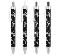 Astronaut Holding An Earth Balloon Ballpoint Pens 0.5mm Fine Black Ink Retractable Writing Rollerball Pen for Home Office